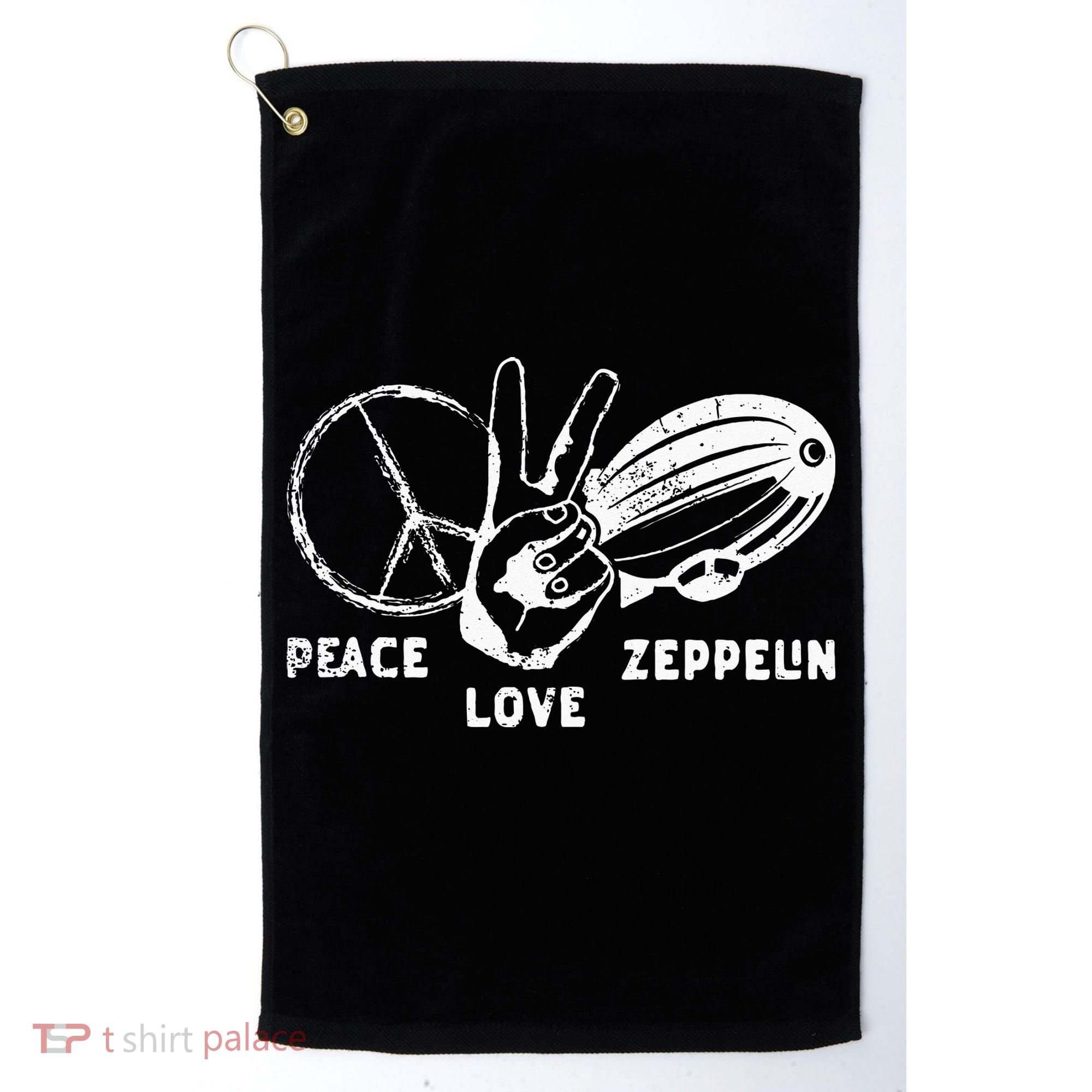 Retro Zeppelin 70s 80s Dirigible Airship Zepelin Zepplin Golf Towel