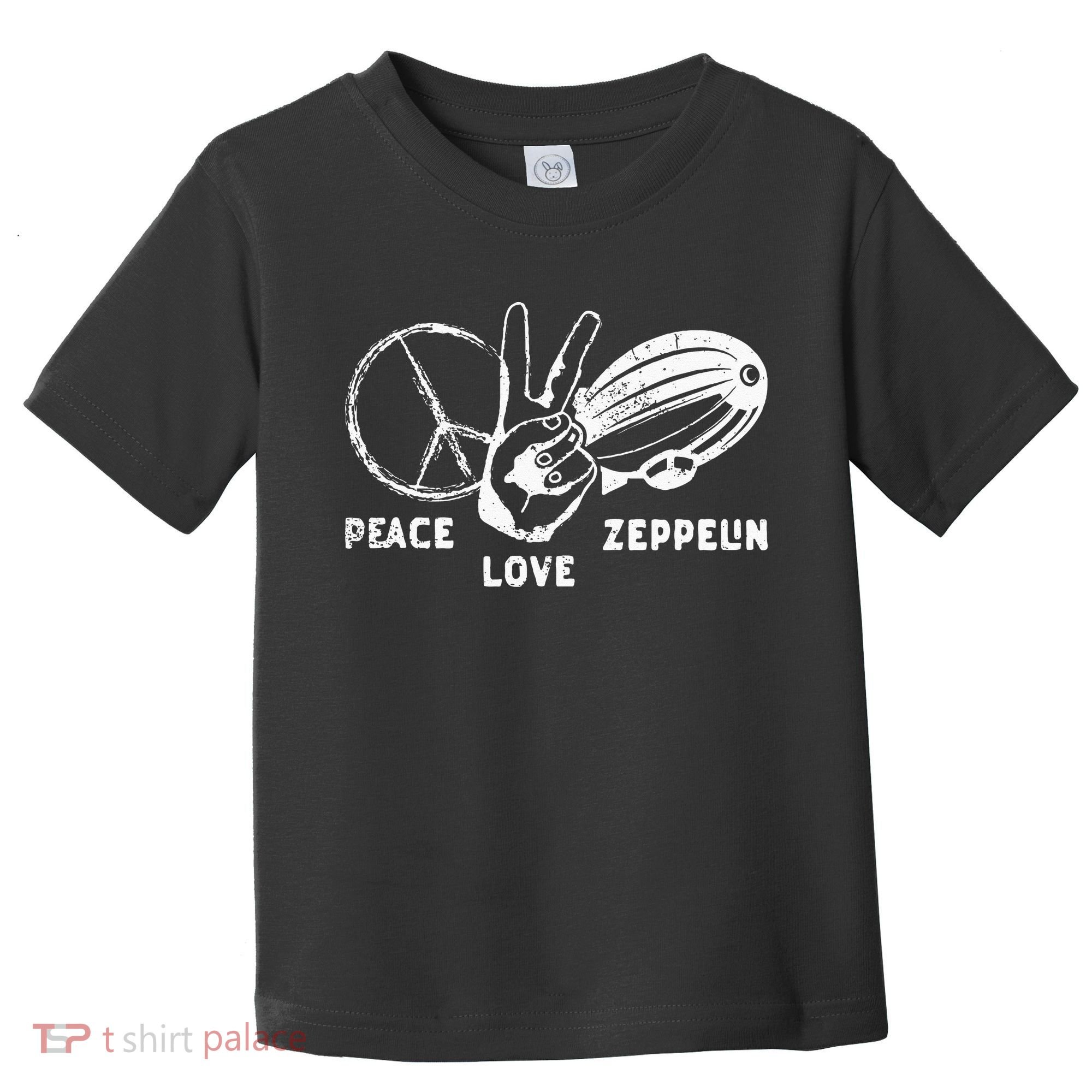 Retro Zeppelin 70s 80s Dirigible Airship Zepelin Zepplin Toddler T-Shirt