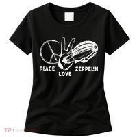 Retro Zeppelin 70s 80s Dirigible Airship Zepelin Zepplin Women's T-Shirt thumb 0