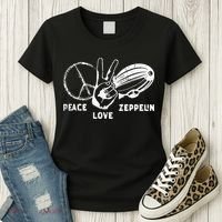 Retro Zeppelin 70s 80s Dirigible Airship Zepelin Zepplin Women's T-Shirt thumb 3