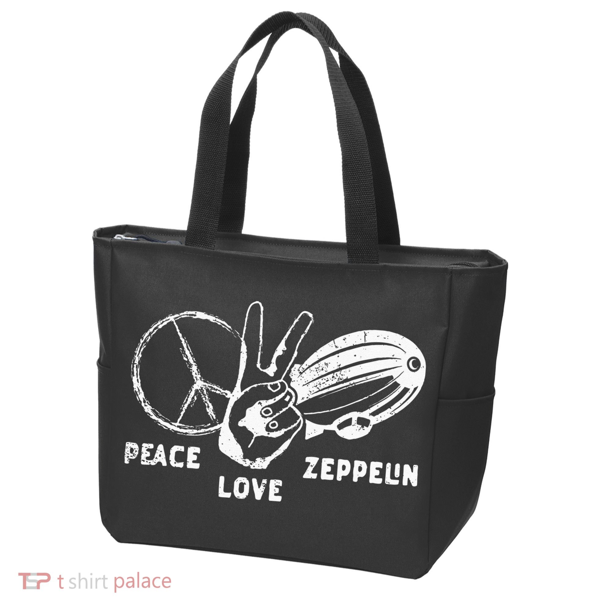 Retro Zeppelin 70s 80s Dirigible Airship Zepelin Zepplin Tote Bag