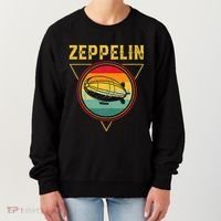 Retro Zeppelin Funny Dirigible Blimp Airship 70s 80s Women's Sweatshirt thumb 0