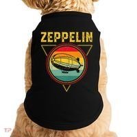 Retro Zeppelin Funny Dirigible Blimp Airship 70s 80s Doggie Tank thumb 0
