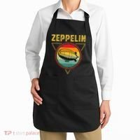 Retro Zeppelin Funny Dirigible Blimp Airship 70s 80s Apron thumb 2