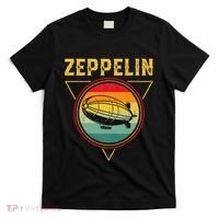 Retro Zeppelin Funny Dirigible Blimp Airship 70s 80s T-Shirt thumb 0