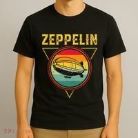 Retro Zeppelin Funny Dirigible Blimp Airship 70s 80s T-Shirt thumb 3