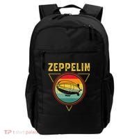 Retro Zeppelin Funny Dirigible Blimp Airship 70s 80s Backpack thumb 0