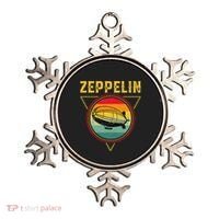 Retro Zeppelin Funny Dirigible Blimp Airship 70s 80s Ornament thumb 0