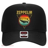 Retro Zeppelin Funny Dirigible Blimp Airship 70s 80s Hat thumb 0