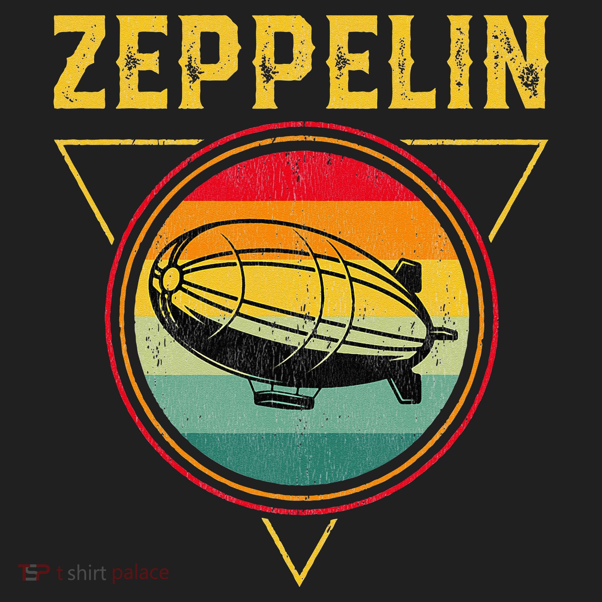 Retro Zeppelin Funny Dirigible Blimp Airship 70s 80s Golf Towel