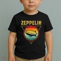 Retro Zeppelin Funny Dirigible Blimp Airship 70s 80s Toddler T-Shirt thumb 2