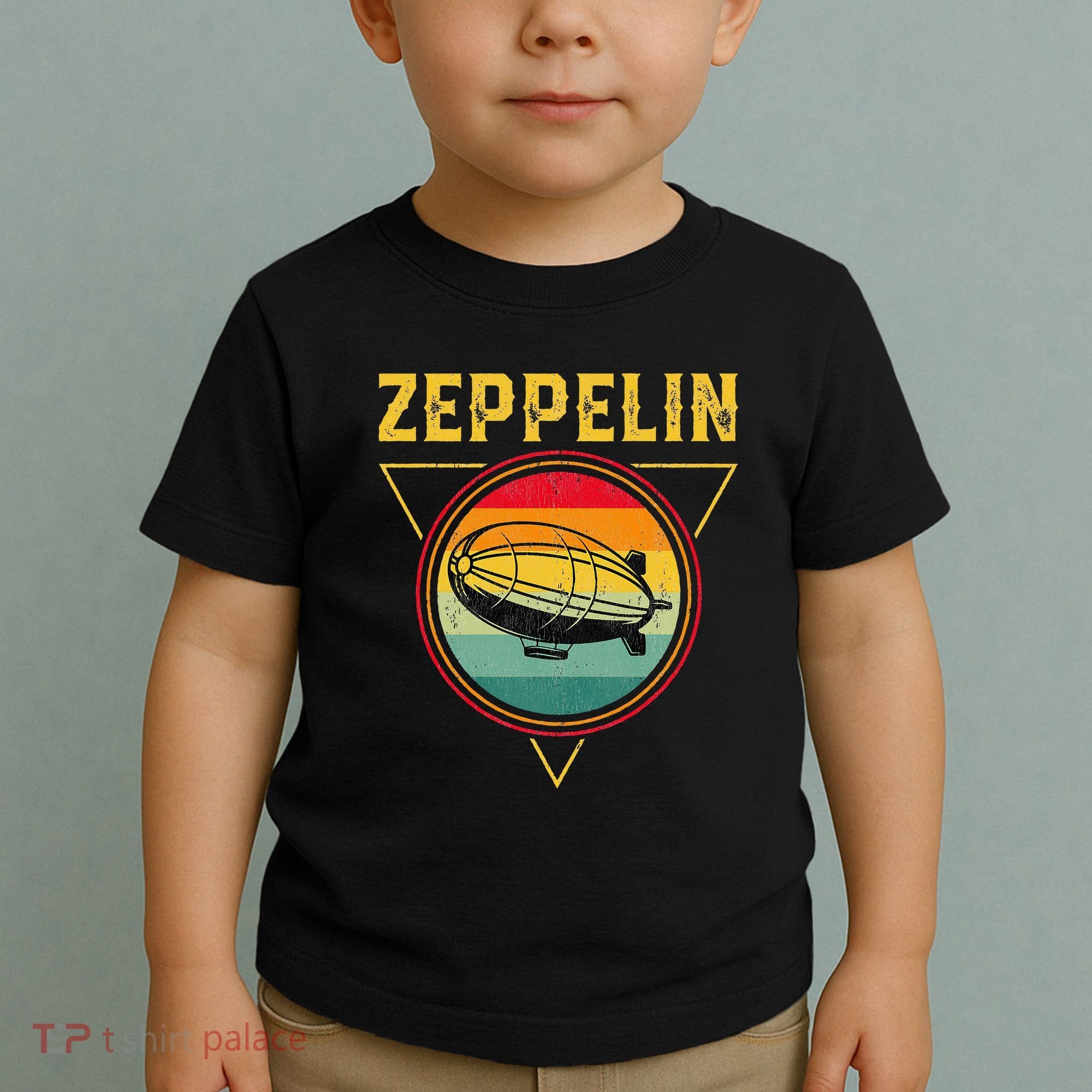 Retro Zeppelin Funny Dirigible Blimp Airship 70s 80s Toddler T-Shirt