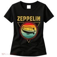 Retro Zeppelin Funny Dirigible Blimp Airship 70s 80s Women's T-Shirt thumb 0
