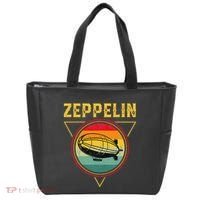 Retro Zeppelin Funny Dirigible Blimp Airship 70s 80s Tote Bag thumb 0