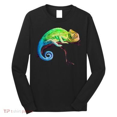 Reptile Zoo Keeper Idea Lizard Safari Chameleon Long Sleeve Shirt