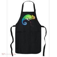 Reptile Zoo Keeper Idea Lizard Safari Chameleon Apron thumb 0