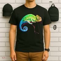 Reptile Zoo Keeper Idea Lizard Safari Chameleon T-Shirt thumb 6