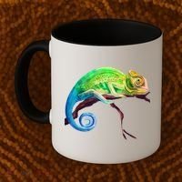 Reptile Zoo Keeper Idea Lizard Safari Chameleon Coffee Mug thumb 2