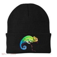 Reptile Zoo Keeper Idea Lizard Safari Chameleon Beanie thumb 0