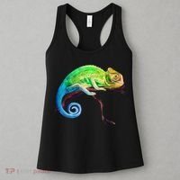 Reptile Zoo Keeper Idea Lizard Safari Chameleon Women's Tank Top thumb 3