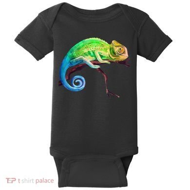 Reptile Zoo Keeper Idea Lizard Safari Chameleon Baby Bodysuit