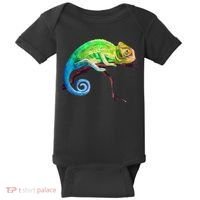 Reptile Zoo Keeper Idea Lizard Safari Chameleon Baby Bodysuit thumb 0