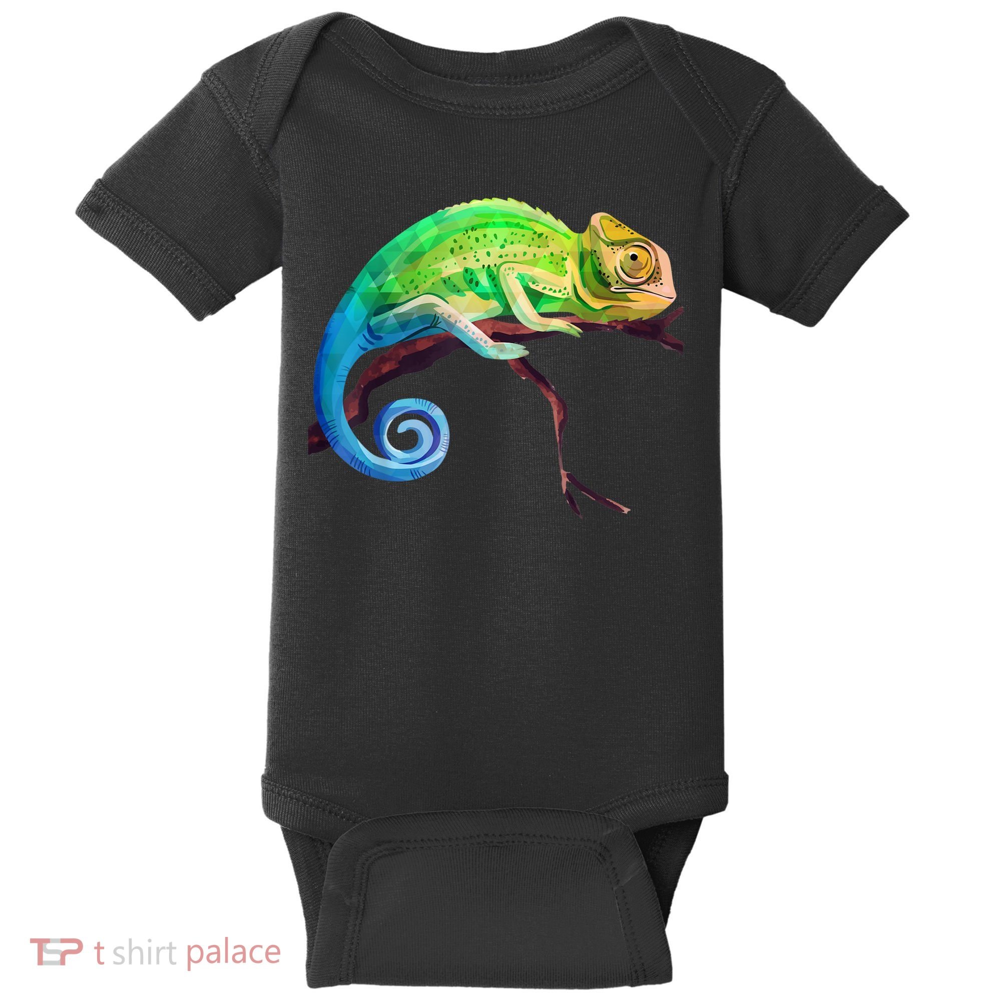 Reptile Zoo Keeper Idea Lizard Safari Chameleon Baby Bodysuit