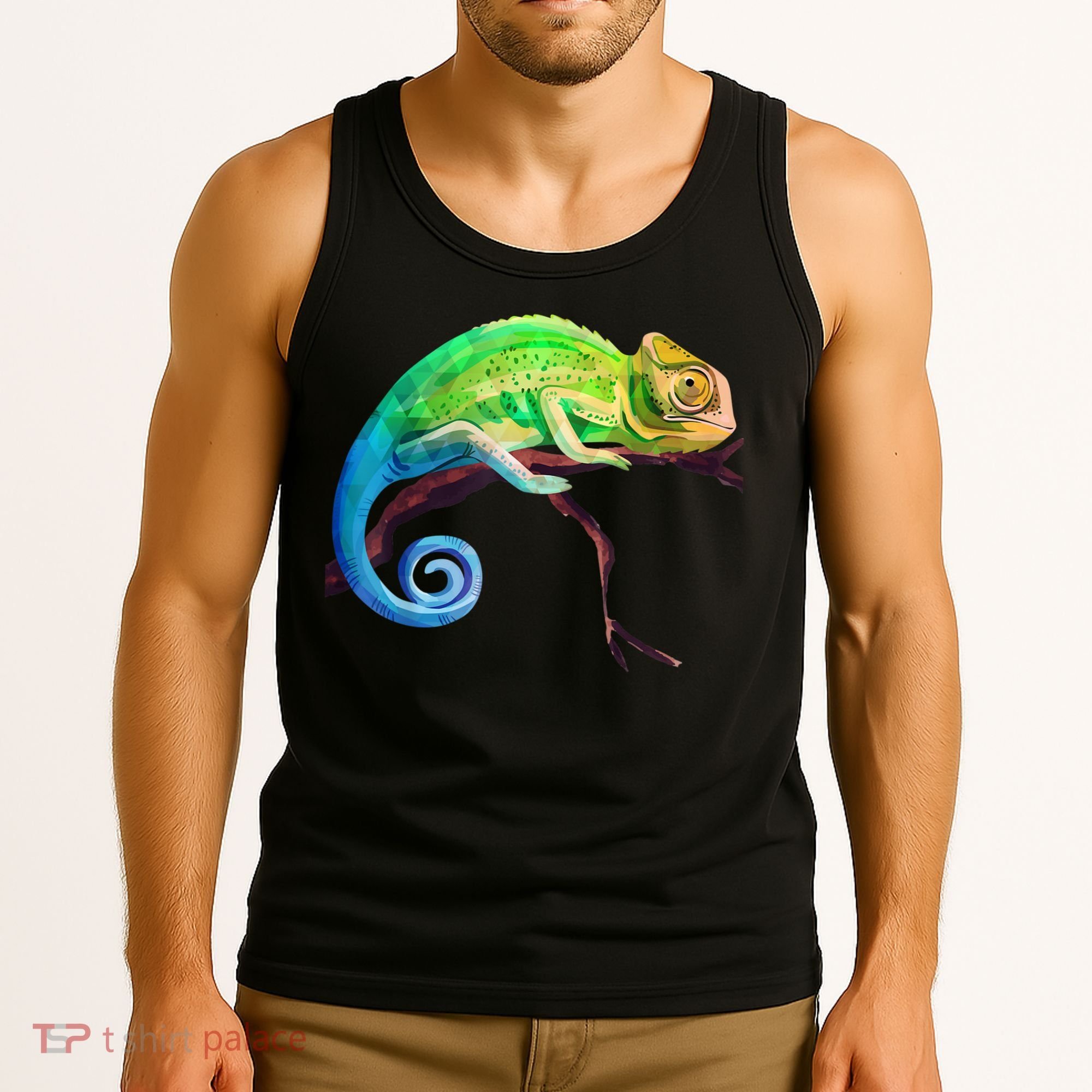 Reptile Zoo Keeper Idea Lizard Safari Chameleon Tank Top
