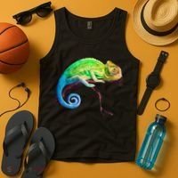 Reptile Zoo Keeper Idea Lizard Safari Chameleon Tank Top thumb 4