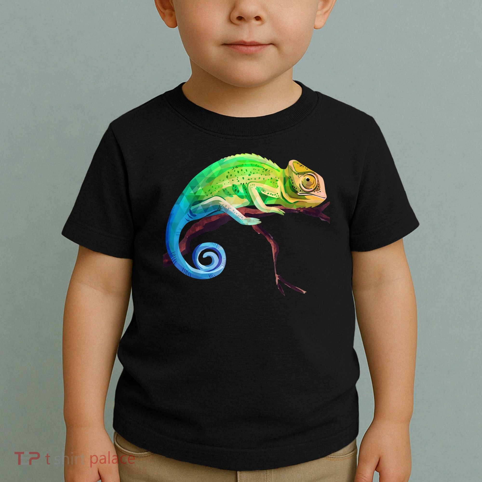 Reptile Zoo Keeper Idea Lizard Safari Chameleon Toddler T-Shirt