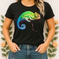 Reptile Zoo Keeper Idea Lizard Safari Chameleon Women's T-Shirt thumb 2