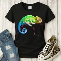Reptile Zoo Keeper Idea Lizard Safari Chameleon Women's T-Shirt thumb 3