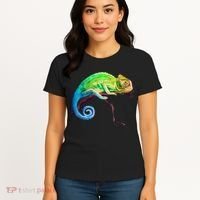Reptile Zoo Keeper Idea Lizard Safari Chameleon Women's T-Shirt thumb 4