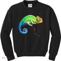 Reptile Zoo Keeper Idea Lizard Safari Chameleon Kids Sweatshirt thumb 0