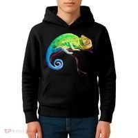 Reptile Zoo Keeper Idea Lizard Safari Chameleon Kids Hoodie thumb 4
