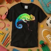 Reptile Zoo Keeper Idea Lizard Safari Chameleon Kids T-Shirt thumb 3