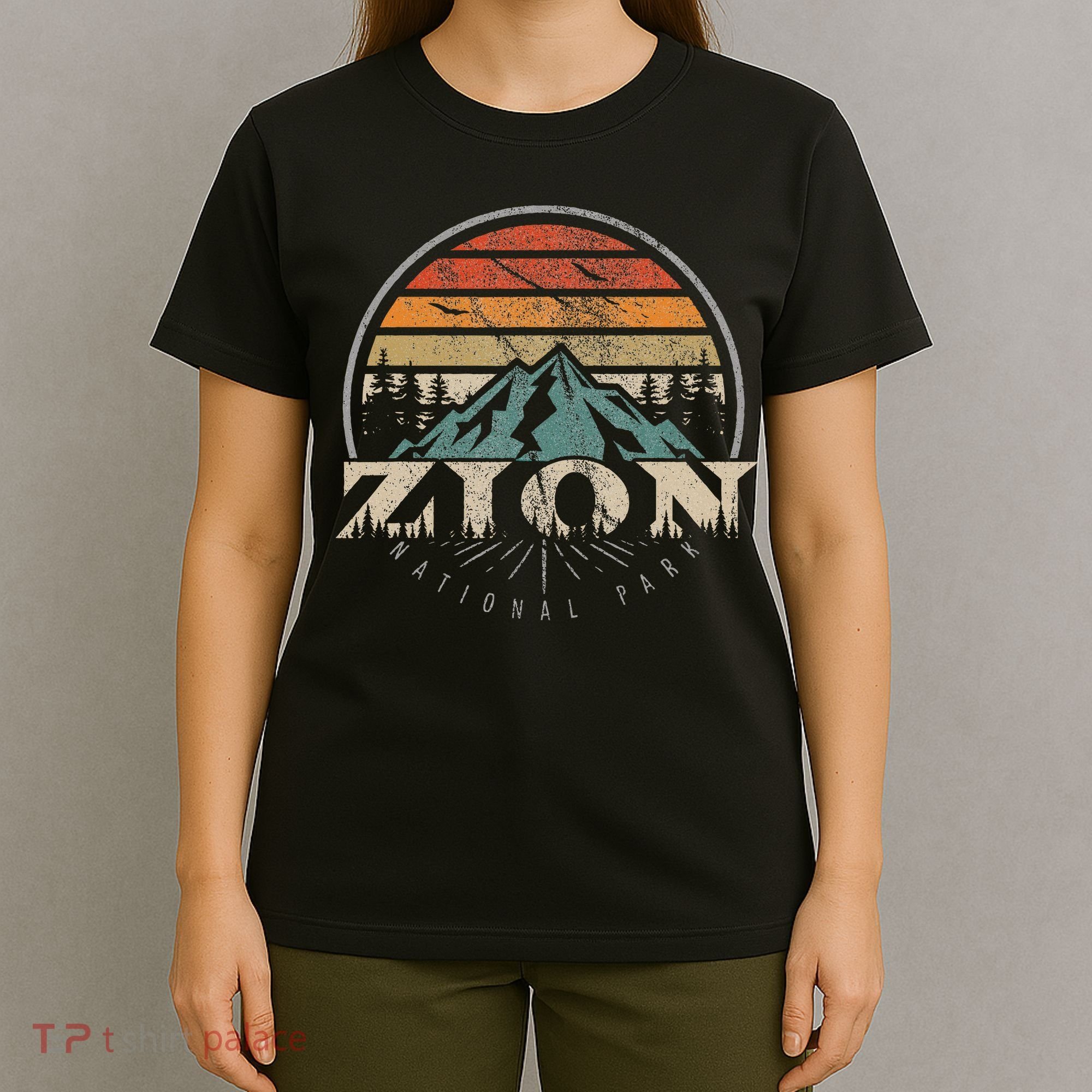 Retro Zion National Park Us Vintage Zion T-Shirt