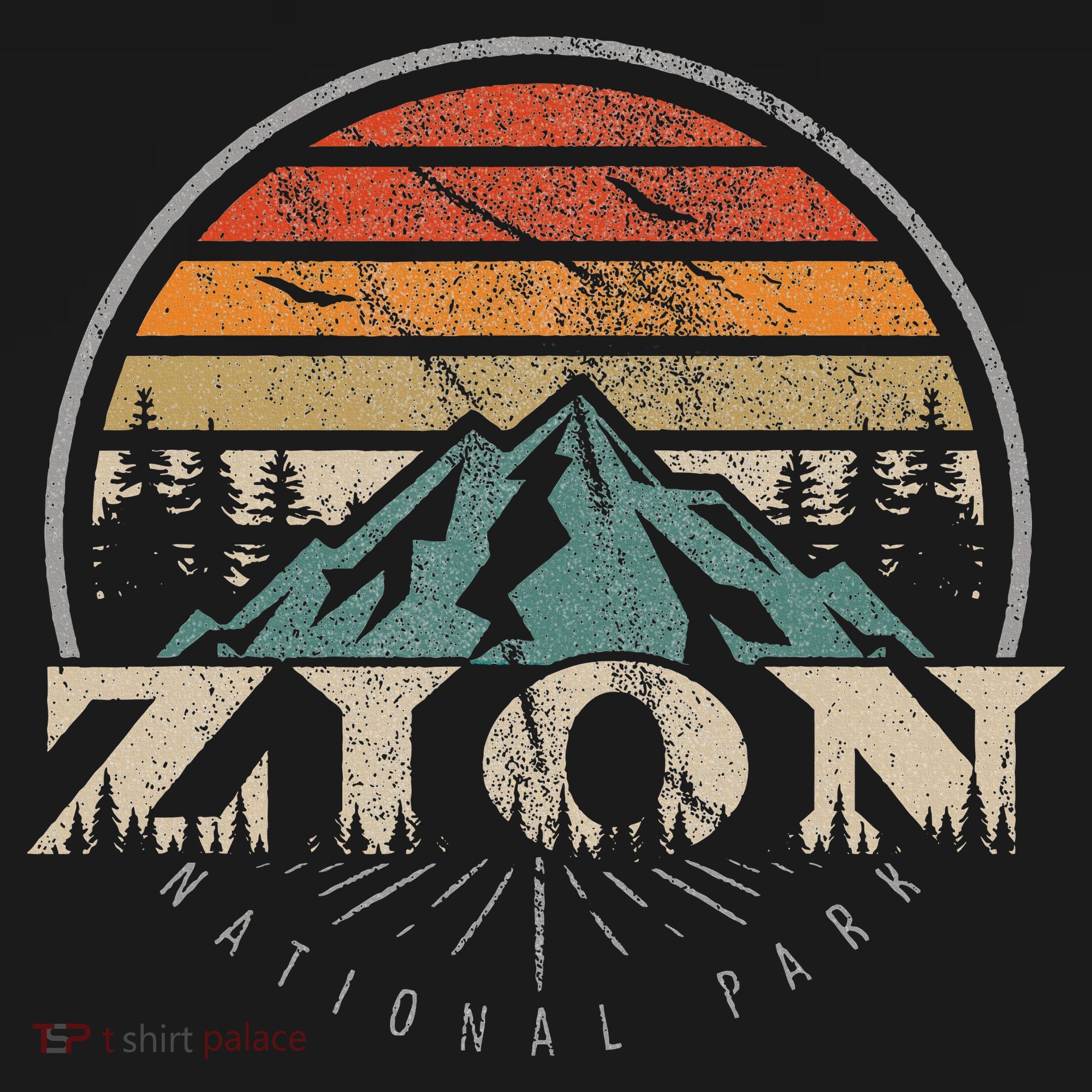 Retro Zion National Park Us Vintage Zion T-Shirt