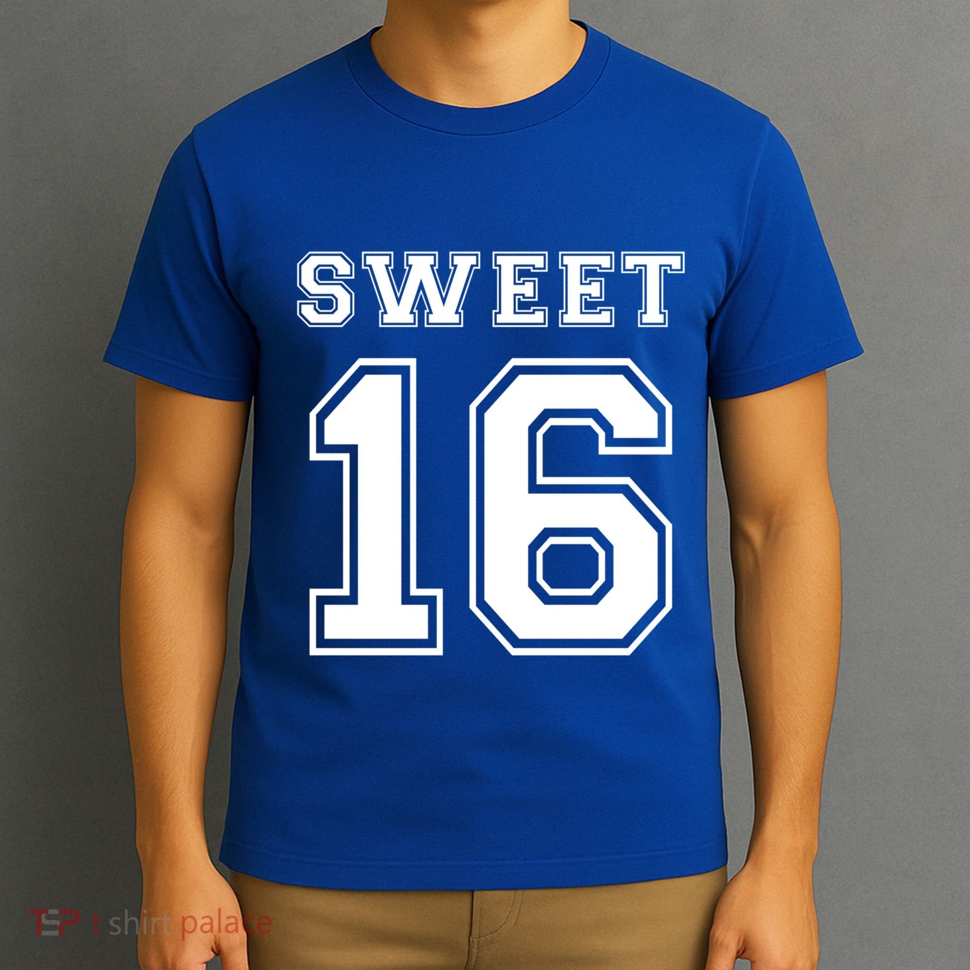 Sweet 16 Birthday Party N Football Jersey Graphic Gift T-Shirt