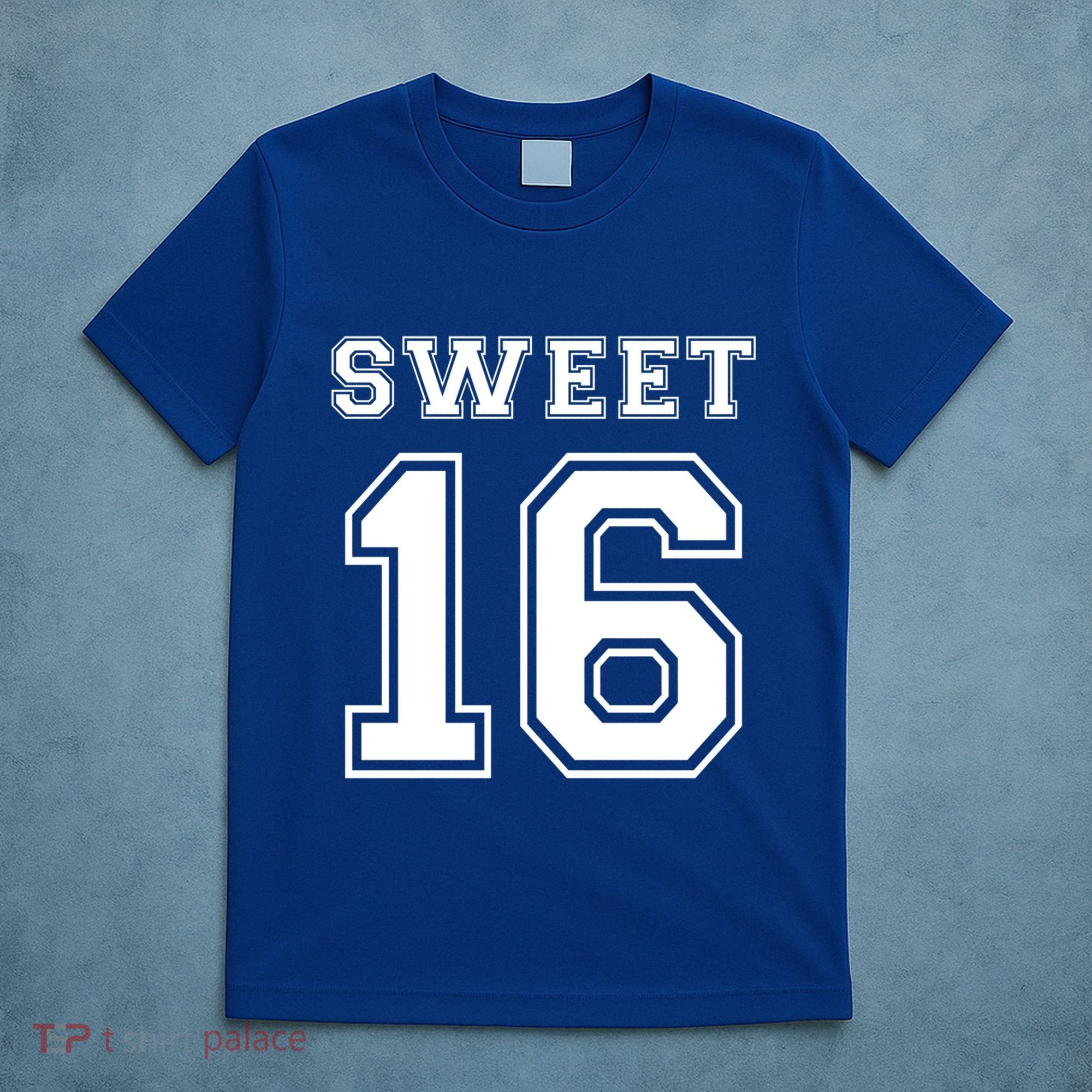 Sweet 16 Birthday Party N Football Jersey Graphic Gift T-Shirt