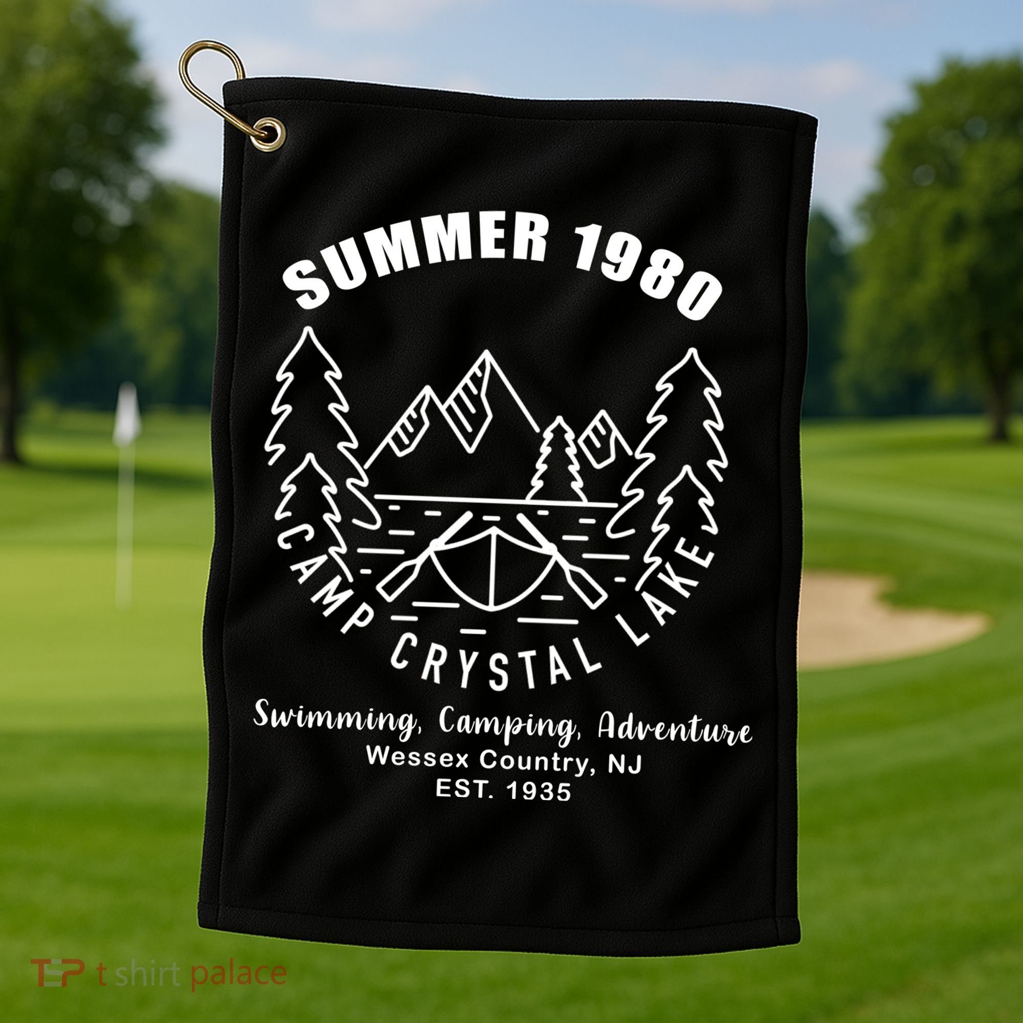 Summer 1980 Camp Crystal Lake Golf Towel