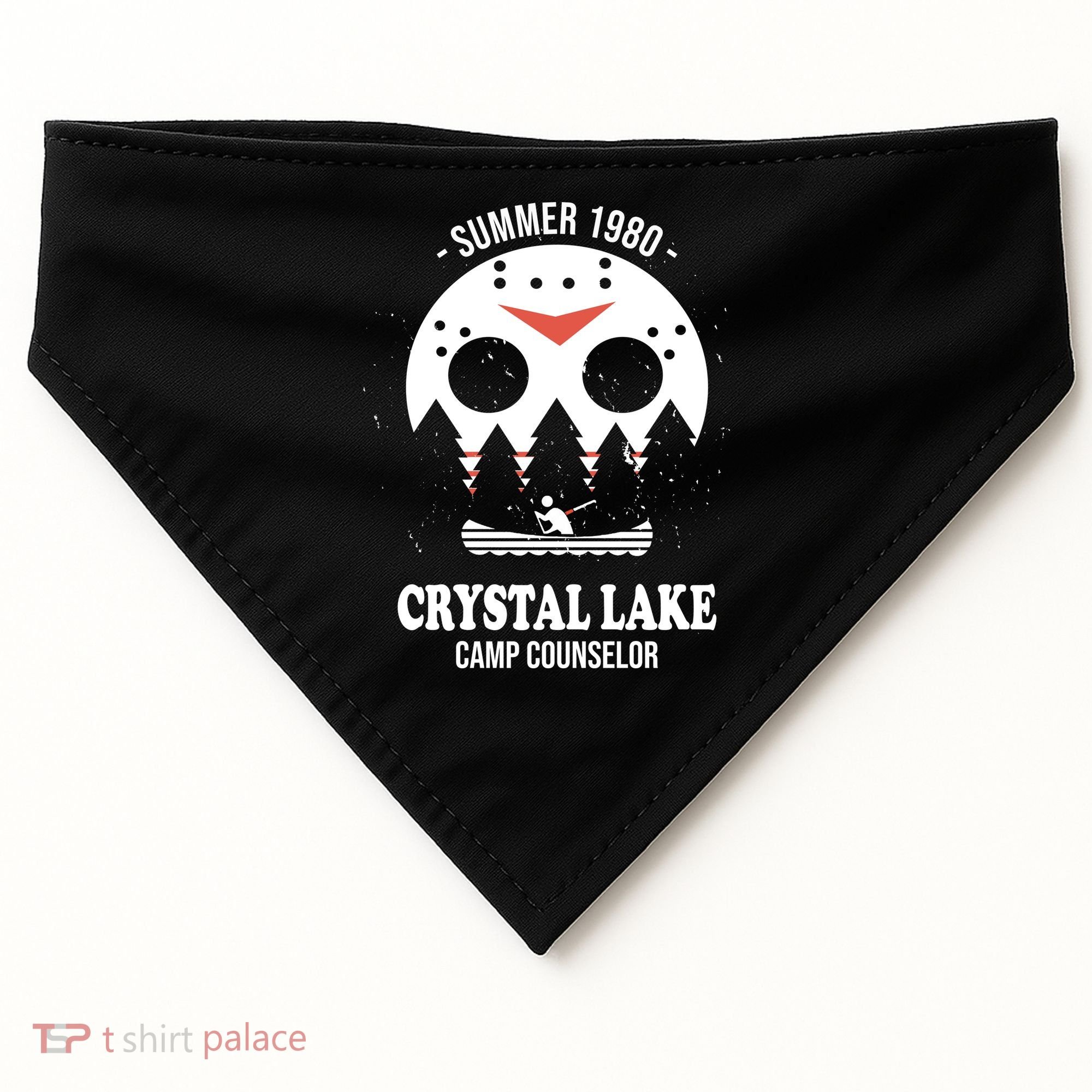 Summer 1980 Crystal Lake Camp Counselor USA-Made Doggie Bandana