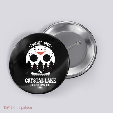 Summer 1980 Crystal Lake Camp Counselor Button