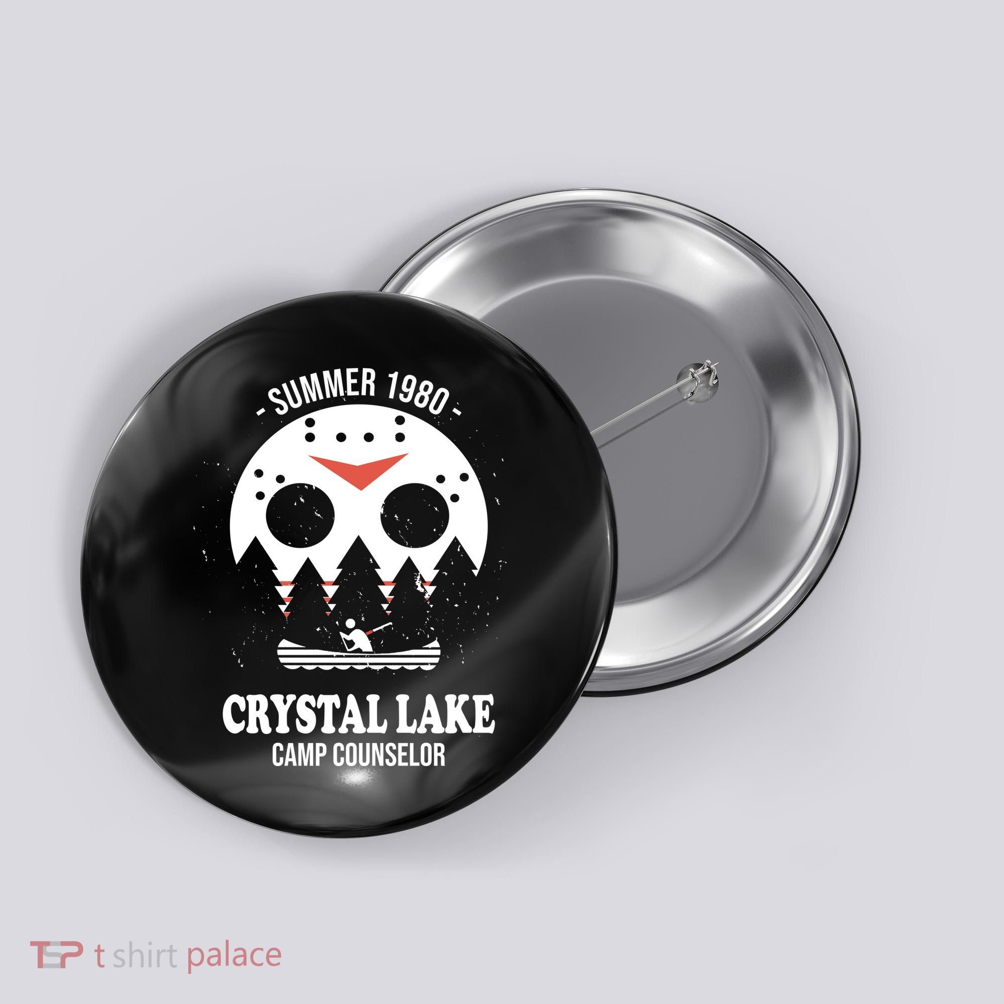 Summer 1980 Crystal Lake Camp Counselor Button