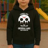Summer 1980 Crystal Lake Camp Counselor Kids Hoodie thumb 3