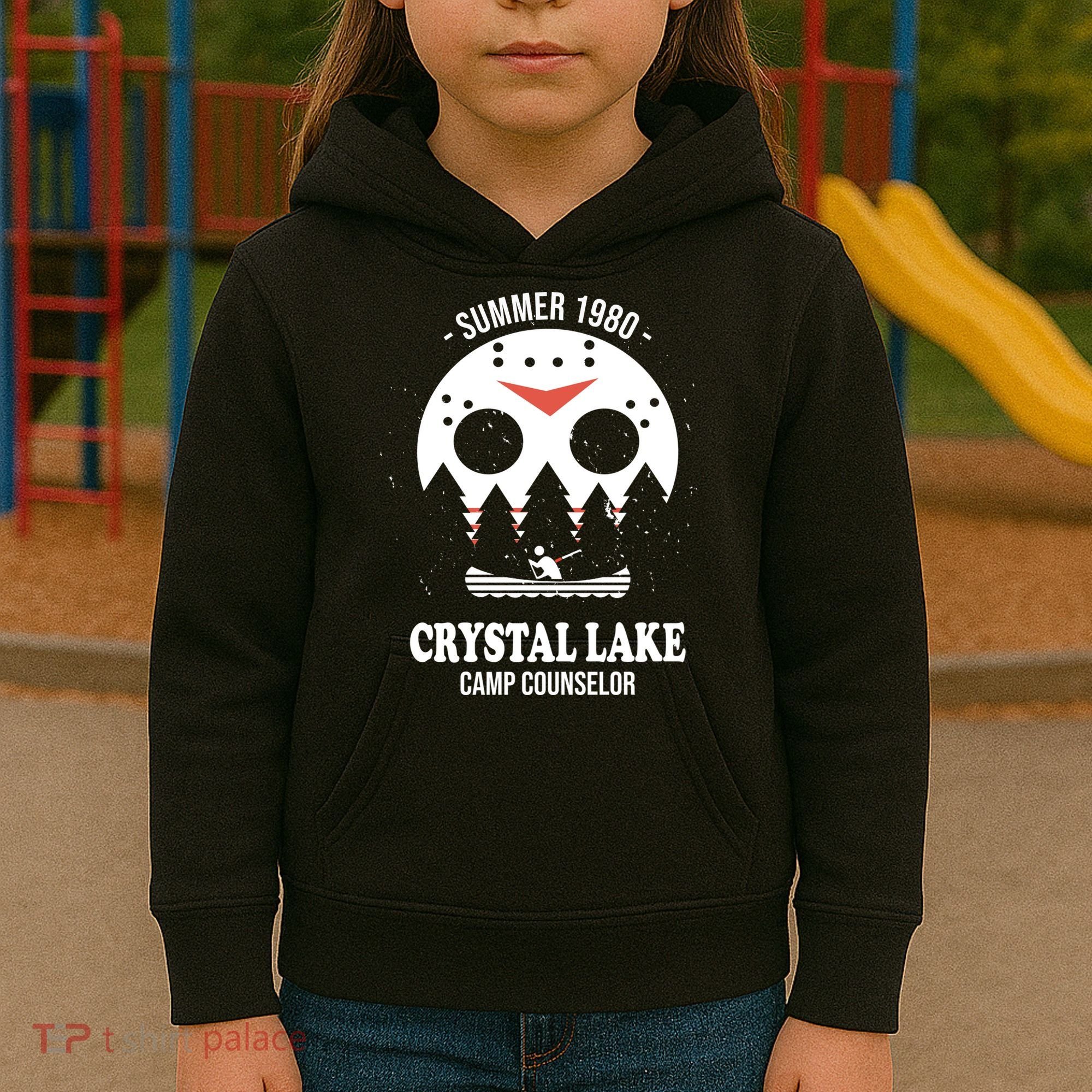 Summer 1980 Crystal Lake Camp Counselor Kids Hoodie