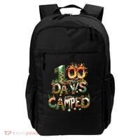 School 100 Days Camped Forest And Camp Fires Back To School Gift Backpack thumb 0