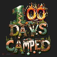 School 100 Days Camped Forest And Camp Fires Back To School Gift Beanie thumb 2
