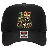 School 100 Days Camped Forest And Camp Fires Back To School Gift Hat thumb 0