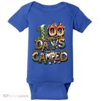 School 100 Days Camped Forest And Camp Fires Back To School Gift Baby Bodysuit thumb 0